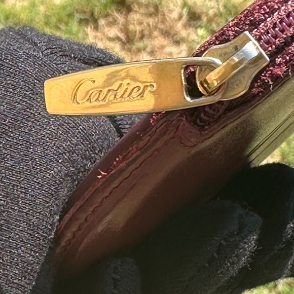 Cartier Coin Pouch with Gold Hardware and COA Preloved - Picture 7 of 8